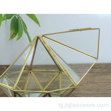 Ороиши боғи махсуси хонагӣ геометрии Terrarium Glass